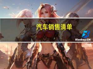 汽车销售清单