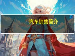 汽车销售简介