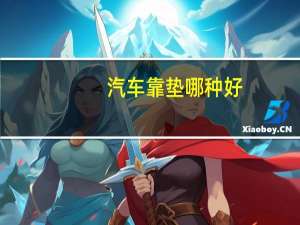 汽车靠垫哪种好