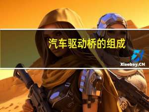 汽车驱动桥的组成