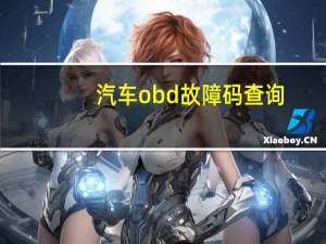 汽车obd故障码查询