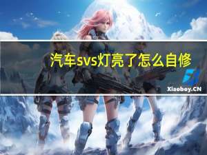汽车svs灯亮了怎么自修（汽车SVS什么意思）