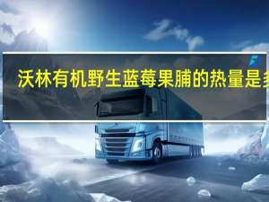 沃林 有机野生蓝莓果脯的热量是多少