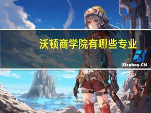 沃顿商学院有哪些专业？