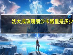 沈大成 玫瑰细沙卡路里是多少
