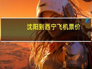 沈阳到西宁飞机票价