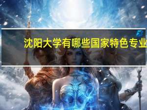 沈阳大学有哪些国家特色专业