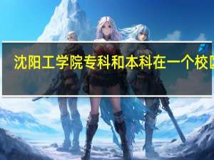 沈阳工学院专科和本科在一个校区吗