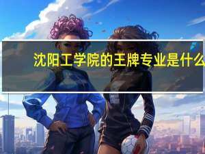 沈阳工学院的王牌专业是什么