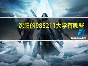 沈阳的985211大学有哪些