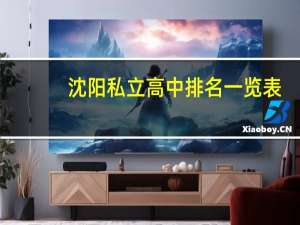 沈阳私立高中排名一览表（沈阳私立高中排名）