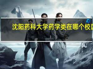 沈阳药科大学药学类在哪个校区