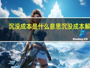 沉没成本是什么意思 沉没成本解释