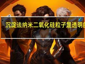 沉淀法纳米二氧化硅粒子是透明的吗