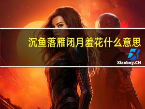 沉鱼落雁闭月羞花什么意思