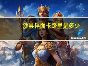 沙县拌面卡路里是多少