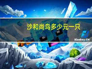 沙和尚鸟多少元一只（沙和尚鸟）