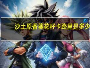 沙土 原香葵花籽卡路里是多少