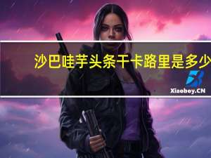 沙巴哇 芋头条干卡路里是多少