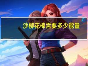 沙柳花棒需要多少能量（沙柳需要多少能量）