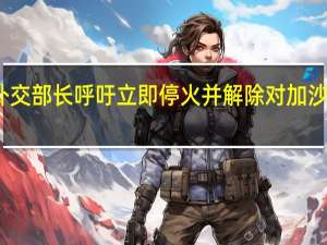 沙特外交部长呼吁立即停火并解除对加沙地带的封锁