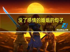 没了感情的婚姻的句子