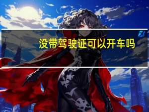 没带驾驶证可以开车吗