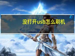 没打开usb怎么刷机（不打开usb调试怎么刷机）