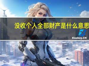 没收个人全部财产是什么意思