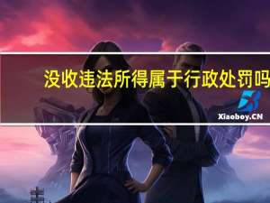 没收违法所得属于行政处罚吗