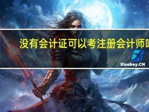 没有会计证可以考注册会计师吗