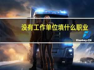 没有工作单位填什么职业