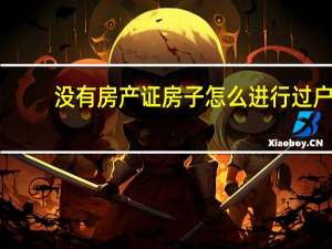 没有房产证房子怎么进行过户