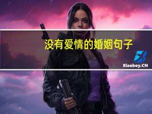 没有爱情的婚姻句子