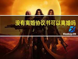 没有离婚协议书可以离婚吗