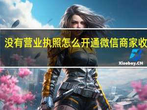 没有营业执照怎么开通微信商家收款码　