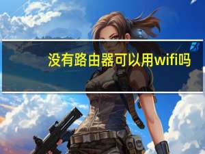 没有路由器可以用wifi吗