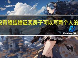 没有领结婚证买房子可以写两个人的名字吗