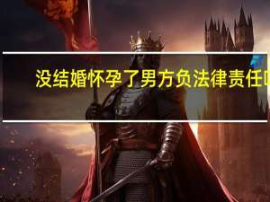 没结婚怀孕了男方负法律责任吗