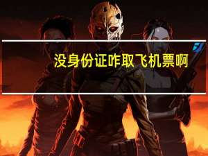 没身份证咋取飞机票啊