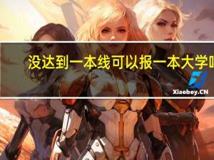 没达到一本线可以报一本大学吗