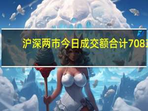 沪深两市今日成交额合计7083.09亿元张江高科成交额居首