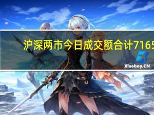 沪深两市今日成交额合计7165.34亿元隆基绿能成交额居首