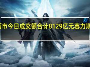 沪深两市今日成交额合计8129亿元赛力斯成交额居首