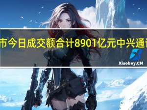 沪深两市今日成交额合计8901亿元中兴通讯成交额居首