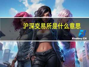沪深交易所是什么意思