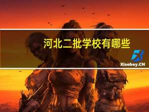 河北二批学校有哪些