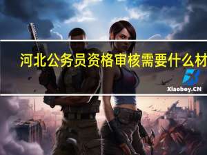 河北公务员资格审核需要什么材料
