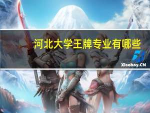 河北大学王牌专业有哪些