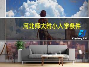 河北师大附小入学条件